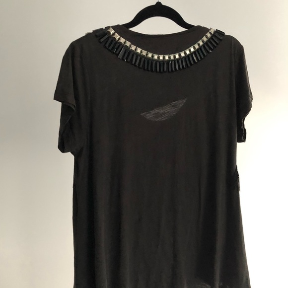Sass and bide, embellished cotton tee, size L - Picture 2 of 5